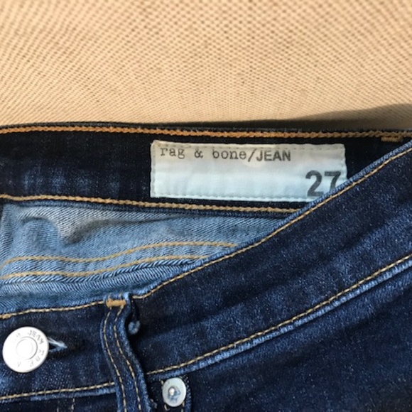 EUC! Rag & bone stiletto boot jeans-27, dark blue - Picture 8 of 8